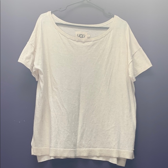 UGG Tops - UGG Cream Boxy Short Sleeve Sweater